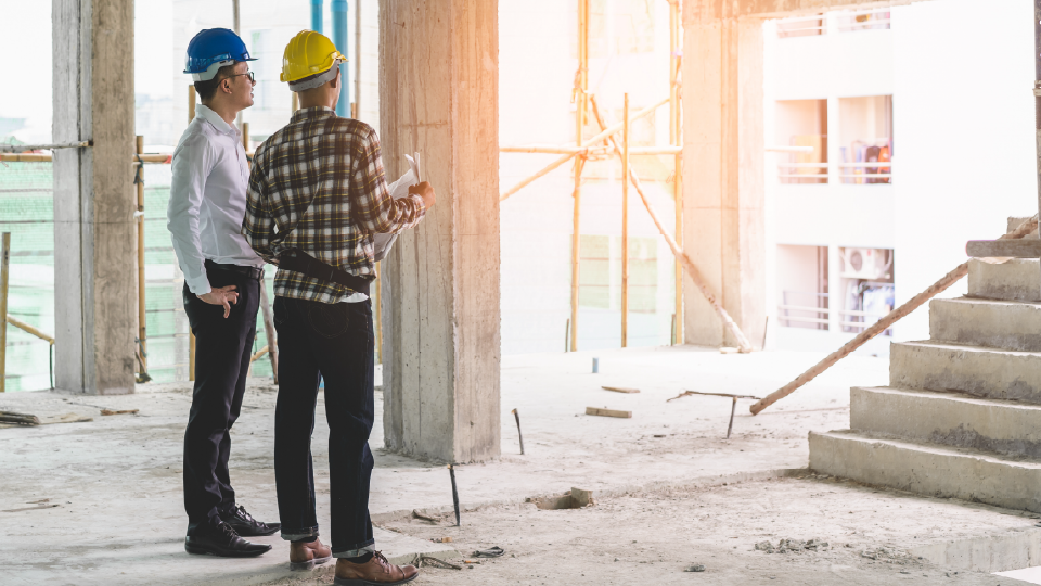 Professional construction team